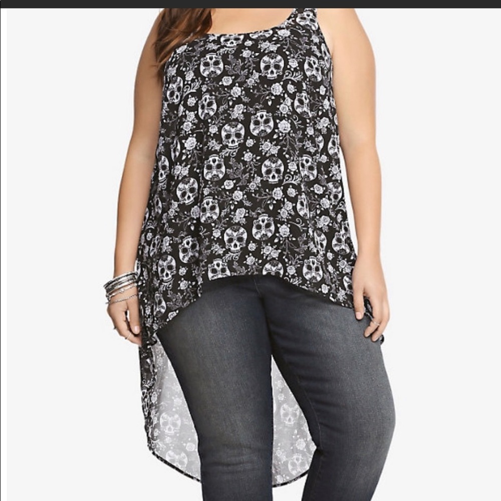 Torrid Flower Sugar Skull Shirt